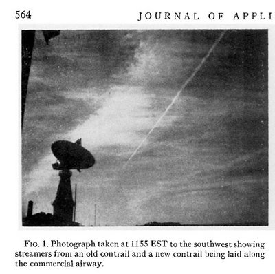 Arguments n° 1 " Les contrails persistantes n'existaient pas avant 1990" 1974+Konrad+fig+1